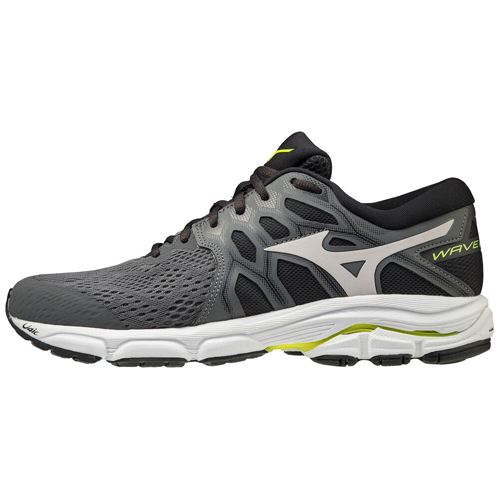 Panske Bezecke Topanky Mizuno Wave Equate 4 Siva/Žlté Vypredaj LPGZ10473